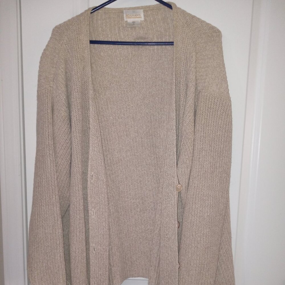Long sleeve tan cardigan